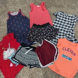 4t girls spring summer clothing bundle h&m cherries and ice cream Carter's